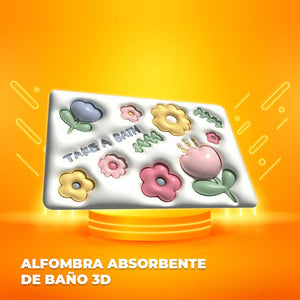 Alfombra Absorbente de Baño 3D