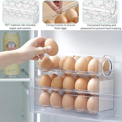 organizador huevos nevera para 30 Huevos