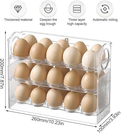 organizador huevos nevera para 30 Huevos