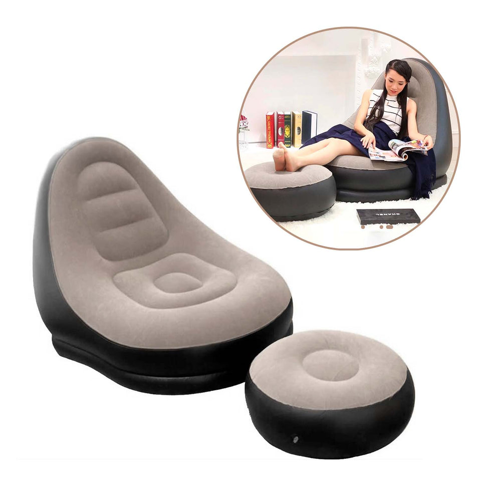 Sillon Inflable Reclinable Cómodo y Portátil